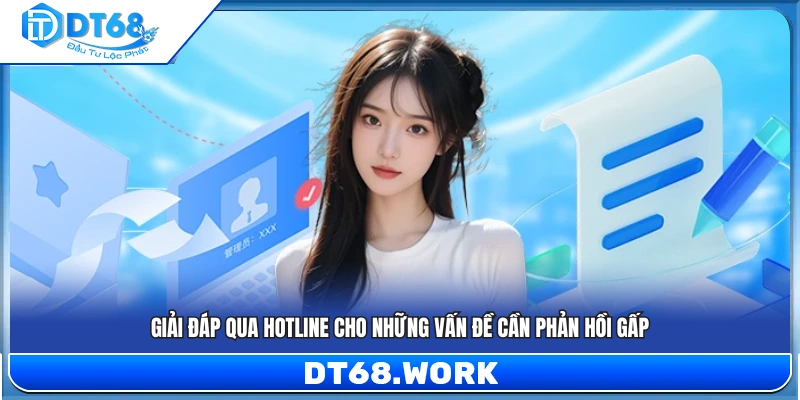 Hotline được sử dụng cho các trường hợp khẩn cấp