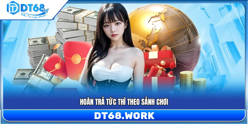 Hoàn tiền ngay lập tức tùy theo từng sảnh game
