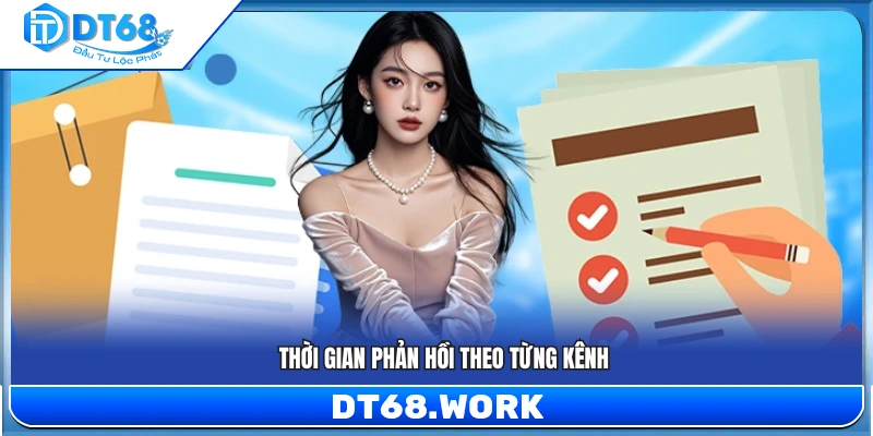  Các kênh hỗ trợ hoạt động với thời gian phản hồi khác nhau 