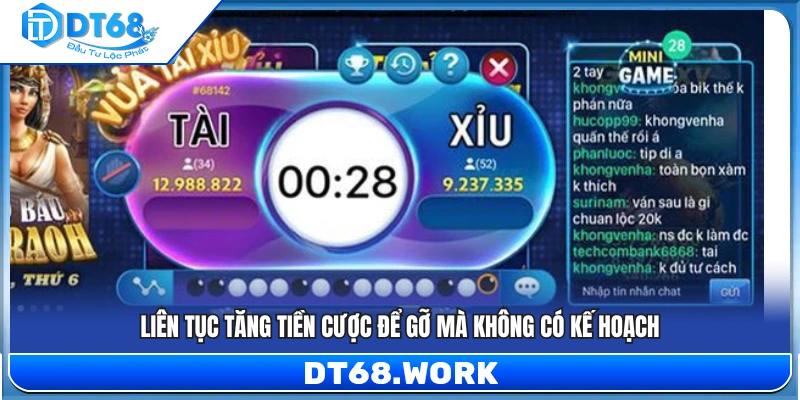 Tăng cược theo cảm tính dễ dẫn đến rủi ro lớn